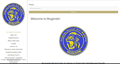 Desktop Screenshot of mugendomartialartsacademy.com